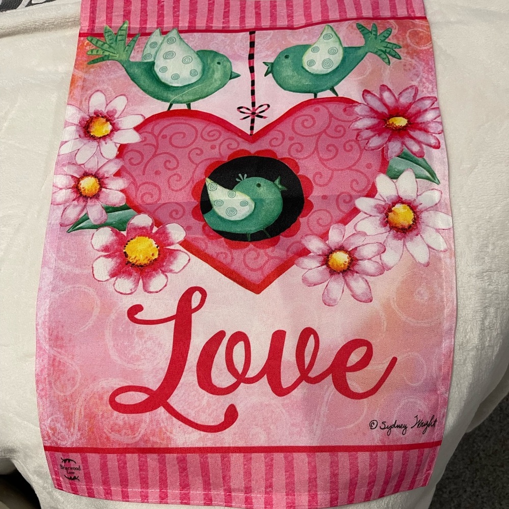 New yard flag perfect for Valentines